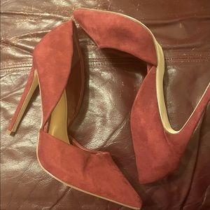 Burgundy/Mauve Shoedazzle Heels
